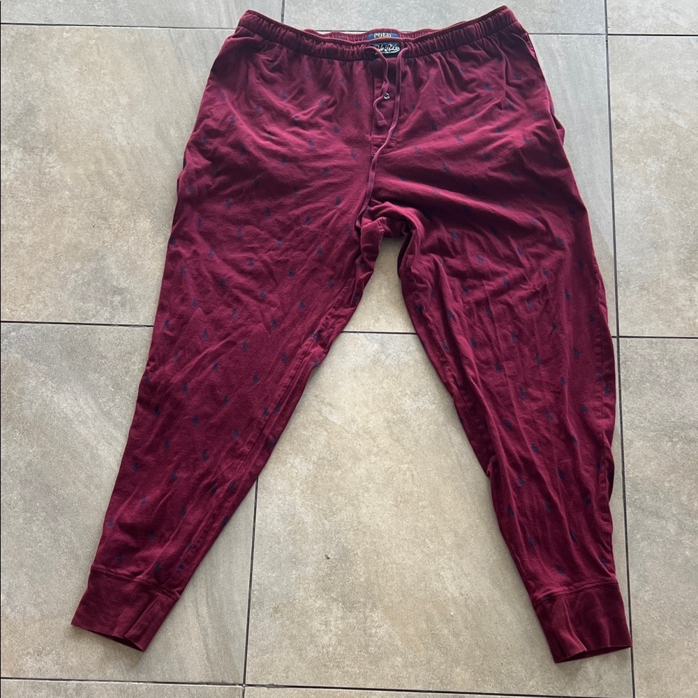Polo by Ralph Lauren Maroon Joggers